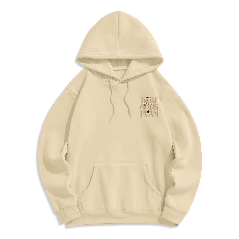 Christianartworkshop Vertraue Gottes Plan – Brauner Streetwear-Pullover-Hoodie - image 14