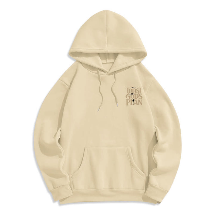 Christianartworkshop Vertraue Gottes Plan – Brauner Streetwear-Pullover-Hoodie - image 14