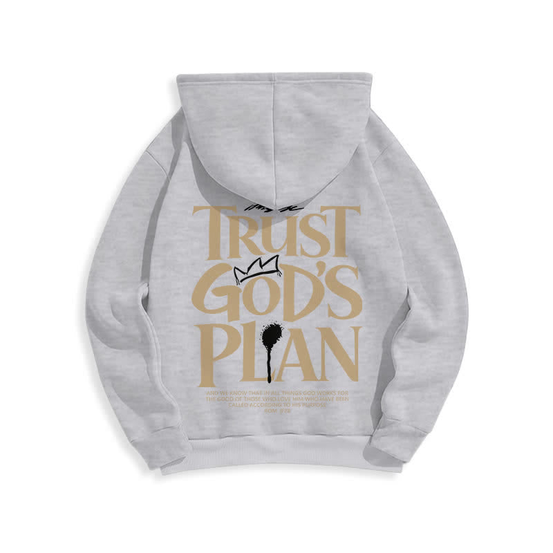 Christianartworkshop Vertraue Gottes Plan – Brauner Streetwear-Pullover-Hoodie - image 10