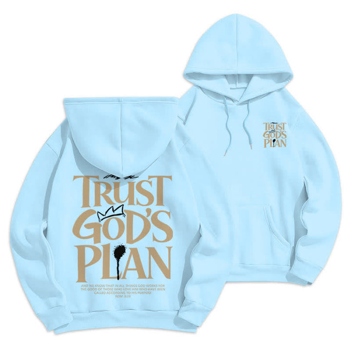 Christianartworkshop Vertraue Gottes Plan – Brauner Streetwear-Pullover-Hoodie - Blau - 2XL - image 18