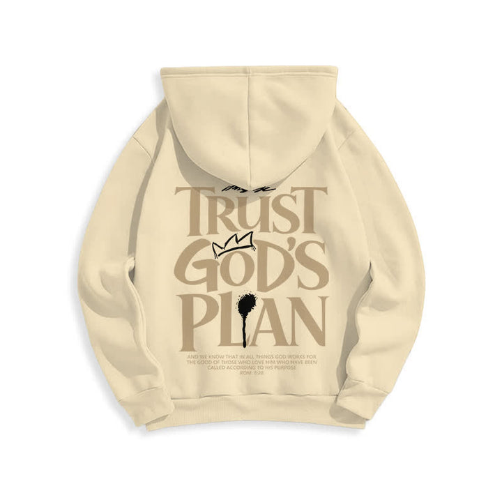 Christianartworkshop Vertraue Gottes Plan – Brauner Streetwear-Pullover-Hoodie - image 13
