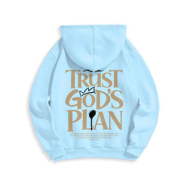 Christianartworkshop Vertraue Gottes Plan – Brauner Streetwear-Pullover-Hoodie - image 19