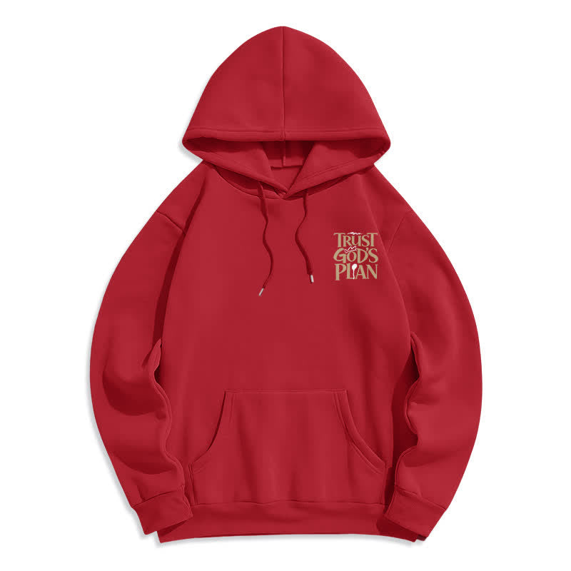 Christianartworkshop Vertraue Gottes Plan – Brauner Streetwear-Pullover-Hoodie - image 17
