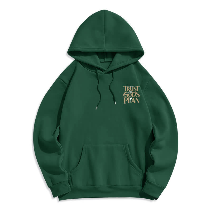 Christianartworkshop Vertraue Gottes Plan – Brauner Streetwear-Pullover-Hoodie - image 23