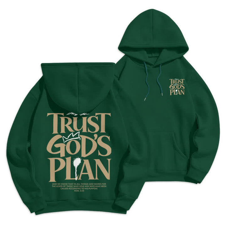 Christianartworkshop Vertraue Gottes Plan – Brauner Streetwear-Pullover-Hoodie - Grün - 2XL - image 21