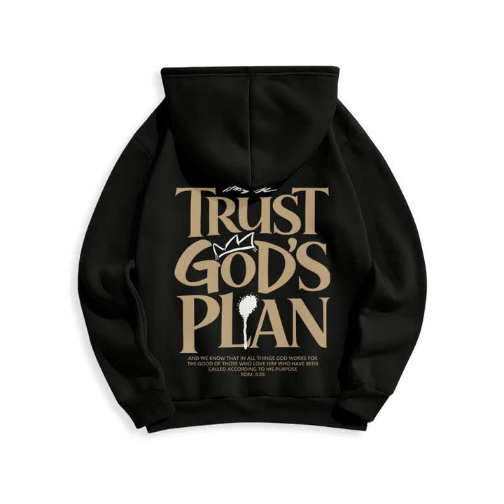 Christianartworkshop Vertraue Gottes Plan – Brauner Streetwear-Pullover-Hoodie - image 7