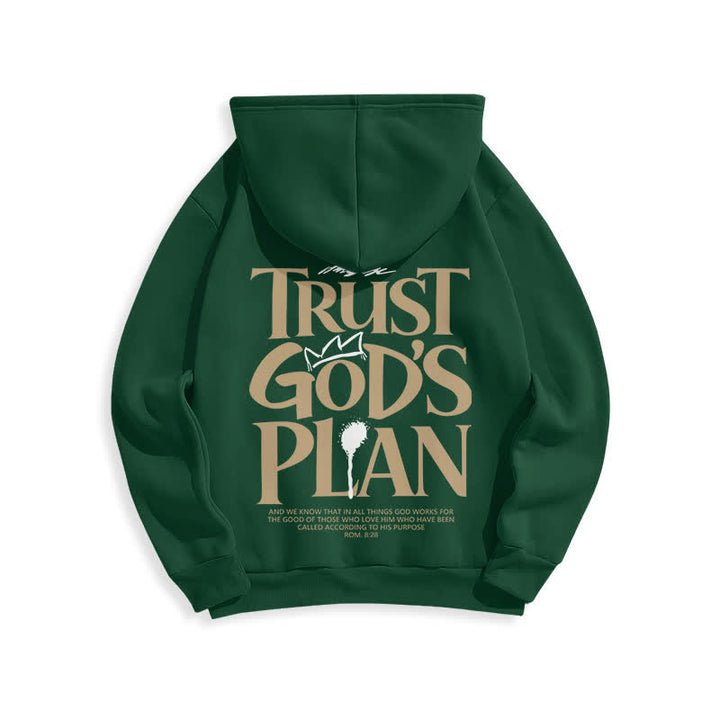Christianartworkshop Vertraue Gottes Plan – Brauner Streetwear-Pullover-Hoodie - image 22