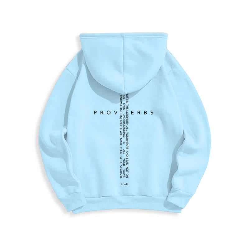 Christianartworkshop Weißer Hoodie mit Fleecefutter und Spruchkreuz-Motiv - image 19