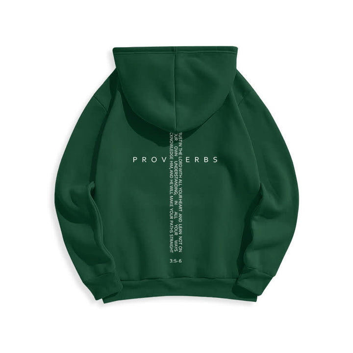 Christianartworkshop Weißer Hoodie mit Fleecefutter und Spruchkreuz-Motiv - image 13
