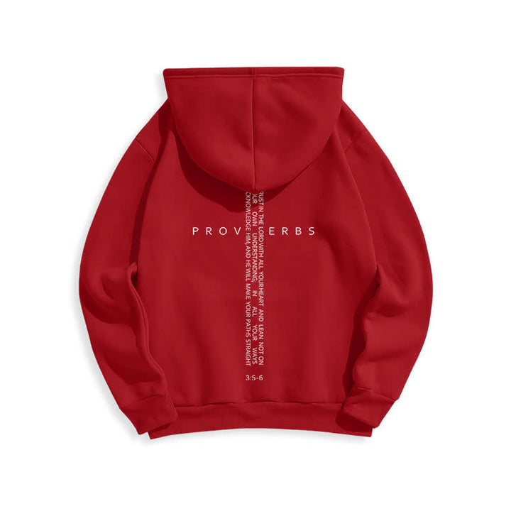 Christianartworkshop Weißer Hoodie mit Fleecefutter und Spruchkreuz-Motiv - image 22
