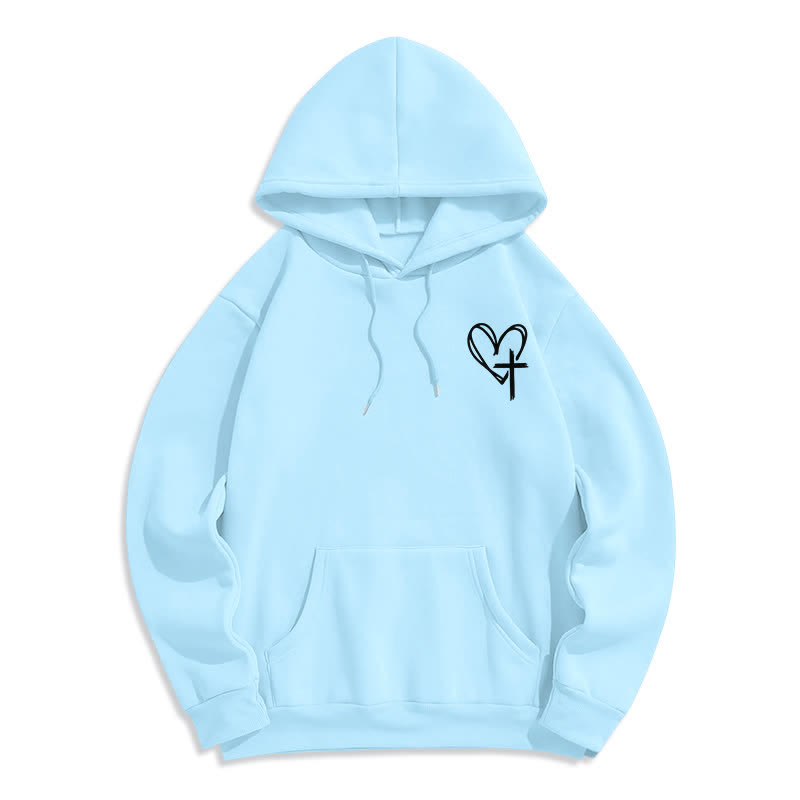 Christianartworkshop Walking By Faith Oversized Fleece Pullover Hoodie - image 23