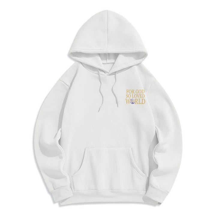 Christianartworkshop Denn so sehr hat Gott die Welt geliebt – Fleece-Hoodie mit Erdmotiv - image 8