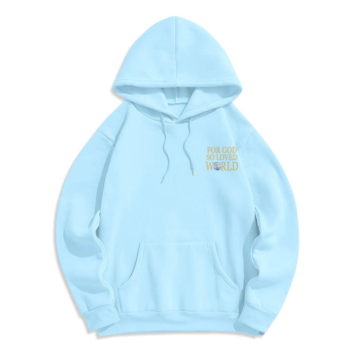 Christianartworkshop Denn so sehr hat Gott die Welt geliebt – Fleece-Hoodie mit Erdmotiv - image 20