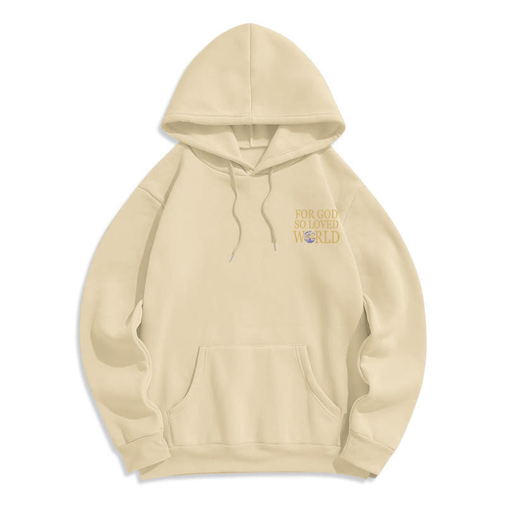 Christianartworkshop Denn so sehr hat Gott die Welt geliebt – Fleece-Hoodie mit Erdmotiv - image 14