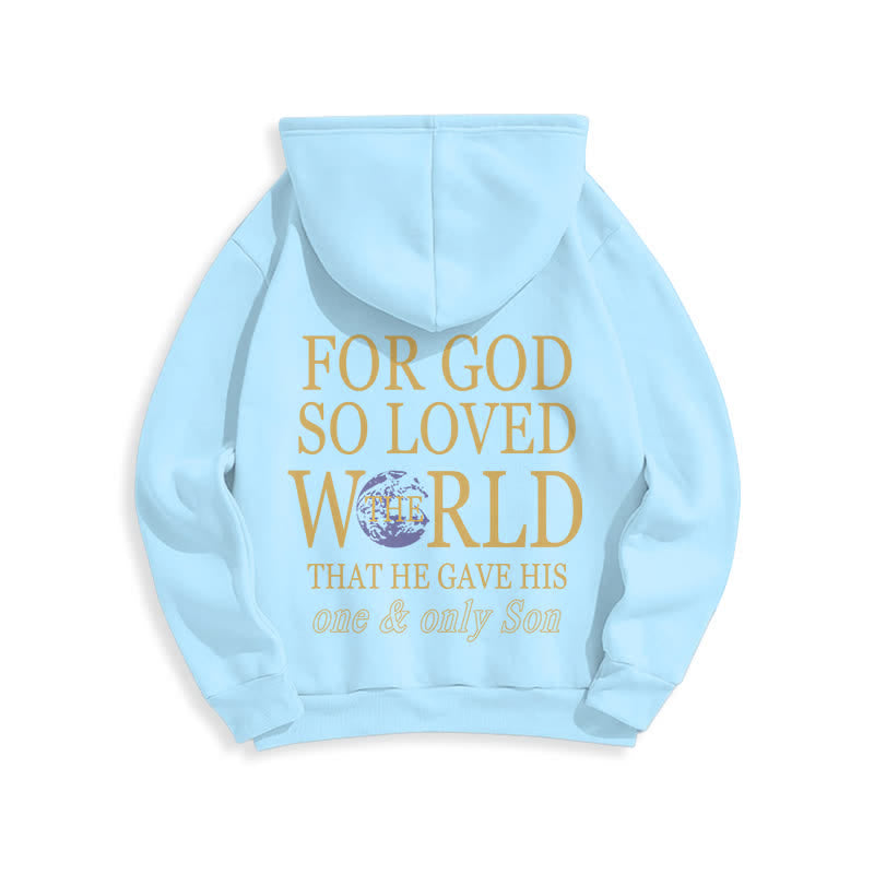 Christianartworkshop Denn so sehr hat Gott die Welt geliebt – Fleece-Hoodie mit Erdmotiv - image 19