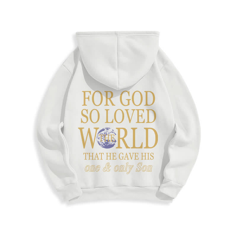 Christianartworkshop Denn so sehr hat Gott die Welt geliebt – Fleece-Hoodie mit Erdmotiv - image 7