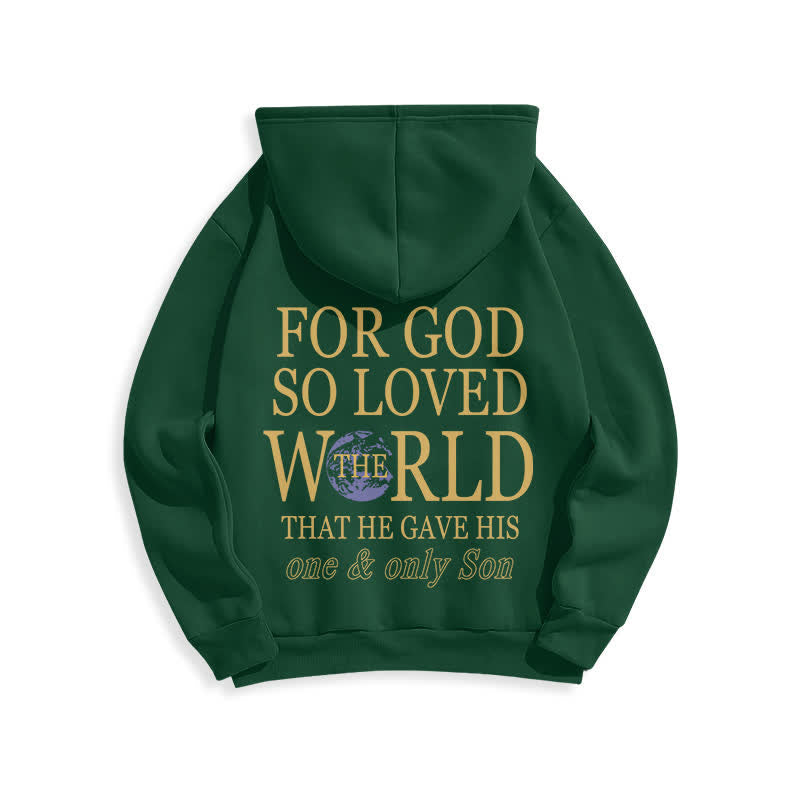 Christianartworkshop Denn so sehr hat Gott die Welt geliebt – Fleece-Hoodie mit Erdmotiv - image 22