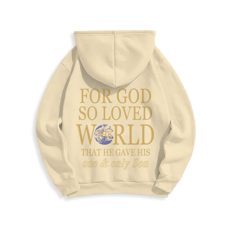 Christianartworkshop Denn so sehr hat Gott die Welt geliebt – Fleece-Hoodie mit Erdmotiv - image 13