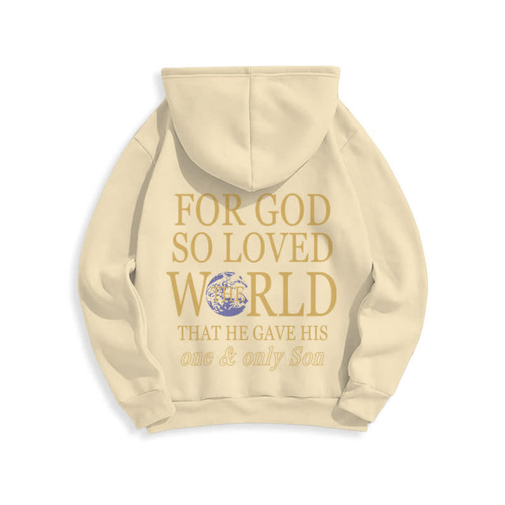 Christianartworkshop Denn so sehr hat Gott die Welt geliebt – Fleece-Hoodie mit Erdmotiv - image 13