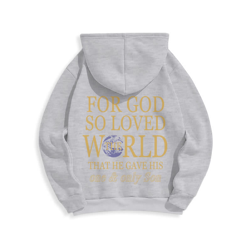 Christianartworkshop Denn so sehr hat Gott die Welt geliebt – Fleece-Hoodie mit Erdmotiv - image 16