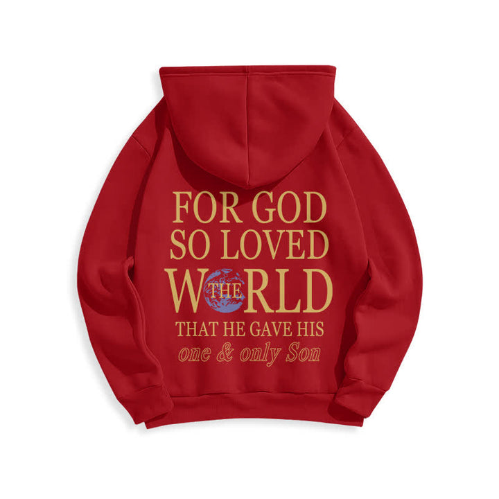 Christianartworkshop Denn so sehr hat Gott die Welt geliebt – Fleece-Hoodie mit Erdmotiv - image 10