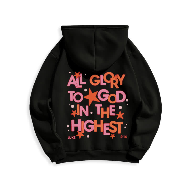 Christianartworkshop Hallelujah Crowned Stars Fleece-Pullover-Hoodie - image 4