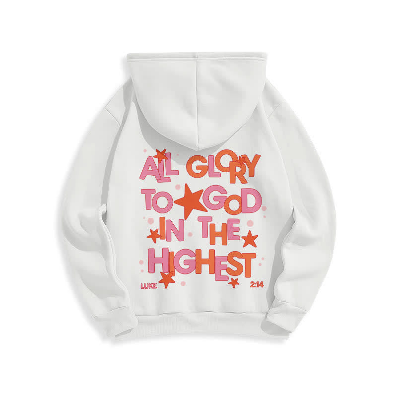 Christianartworkshop Hallelujah Crowned Stars Fleece-Pullover-Hoodie - image 1
