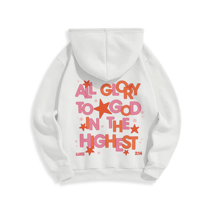 Christianartworkshop Hallelujah Crowned Stars Fleece-Pullover-Hoodie - image 1