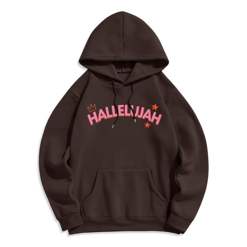 Christianartworkshop Hallelujah Crowned Stars Fleece-Pullover-Hoodie - image 14