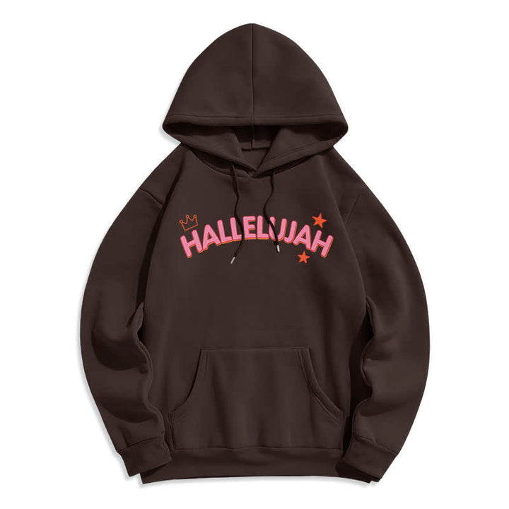 Christianartworkshop Hallelujah Crowned Stars Fleece-Pullover-Hoodie - image 14