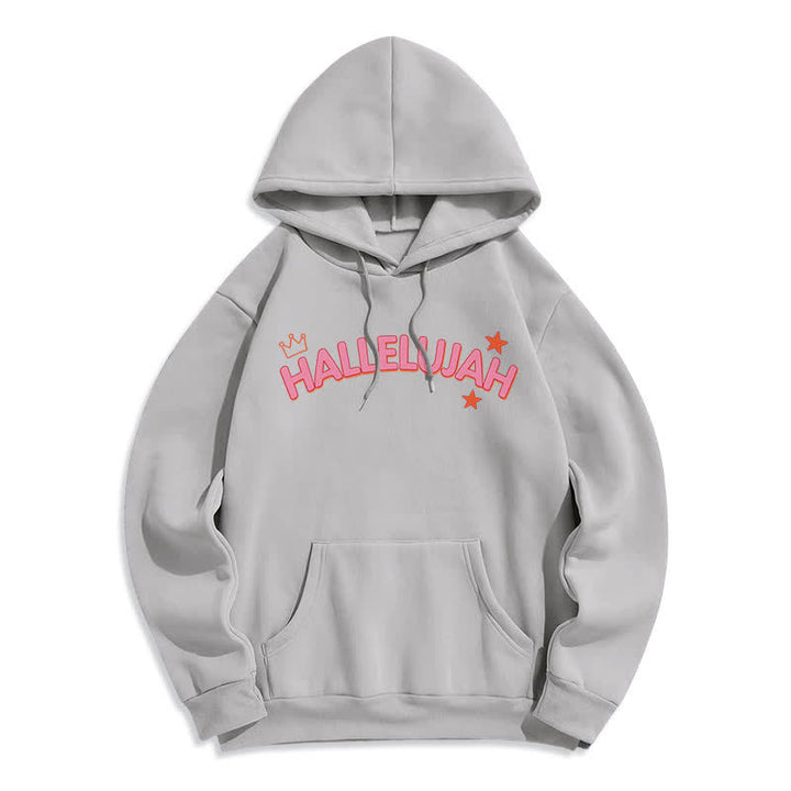 Christianartworkshop Hallelujah Crowned Stars Fleece-Pullover-Hoodie - image 8