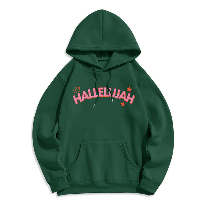 Christianartworkshop Hallelujah Crowned Stars Fleece-Pullover-Hoodie - image 17