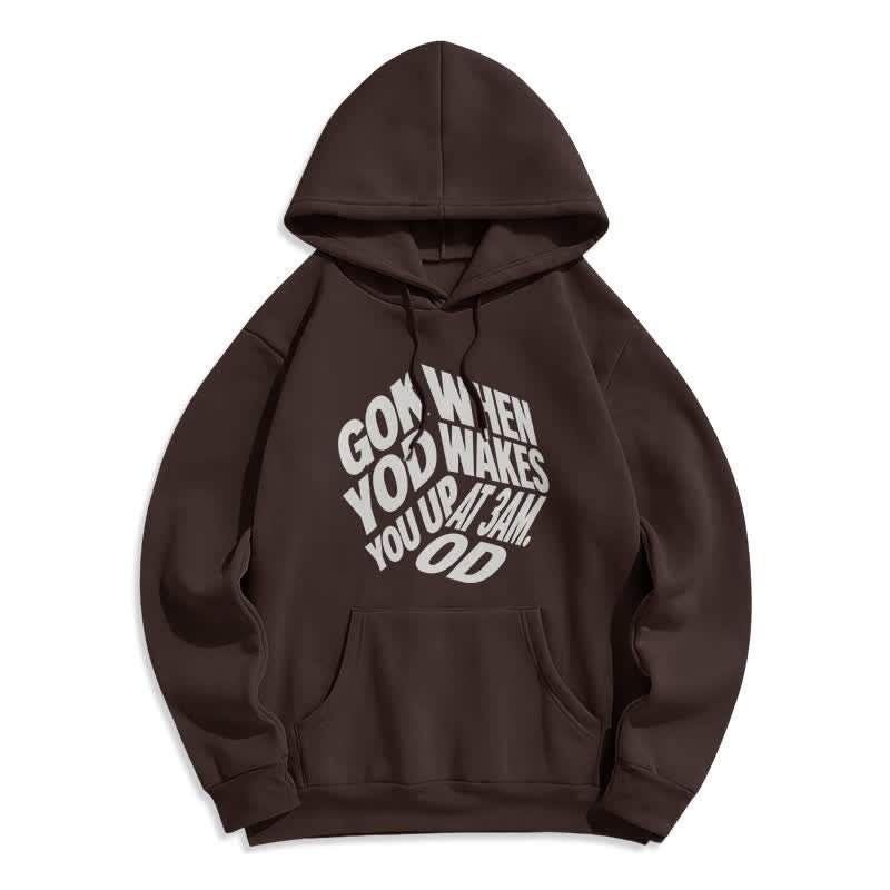 Christianartworkshop Child Of God Graffiti Fleecegefütterter Pullover-Hoodie - Braun - 2XL - image 0