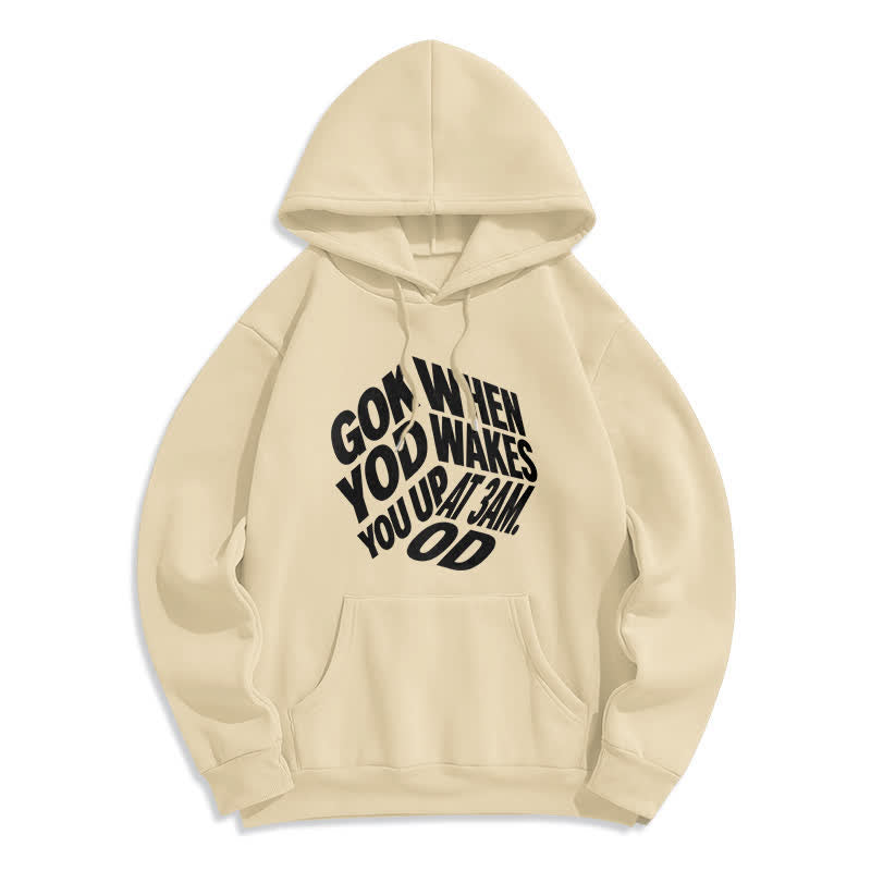 Christianartworkshop Child Of God Graffiti Fleecegefütterter Pullover-Hoodie - Beige - 2XL - image 4