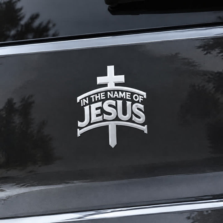 Christianartworkshop Klarer Jesus-Kreuz-Fensteraufkleber: Leuchtfeuer zeitloser, heiliger Bezeugung - image 2