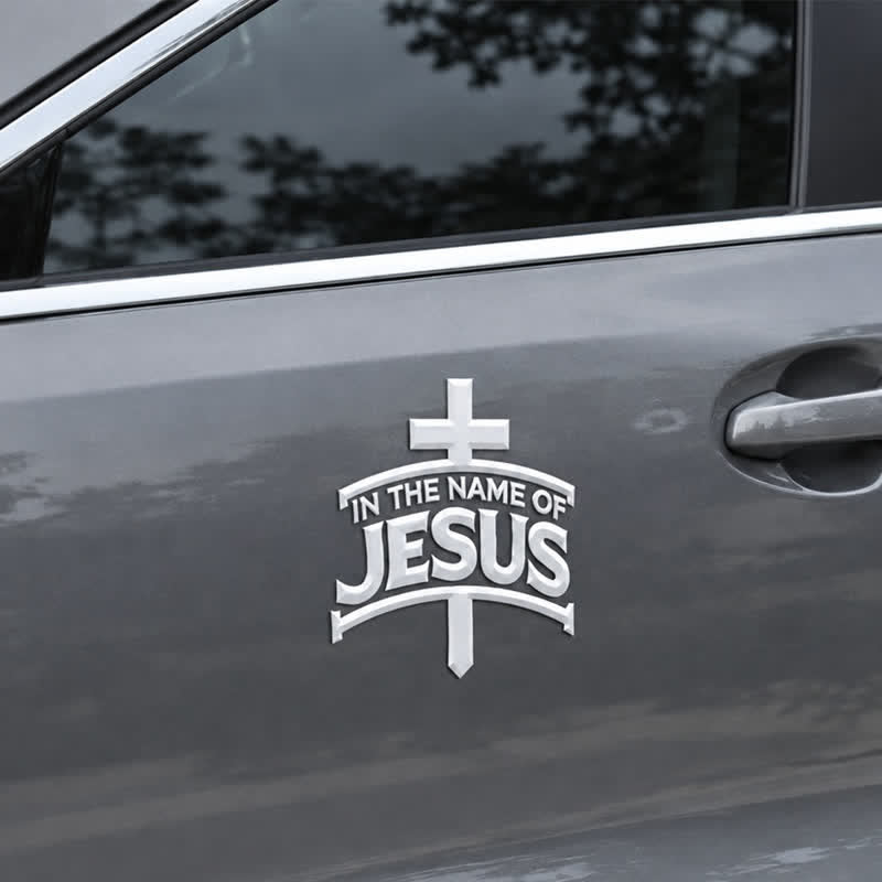 Christianartworkshop Klarer Jesus-Kreuz-Fensteraufkleber: Leuchtfeuer zeitloser, heiliger Bezeugung - Set mit 10 Stück - image 0