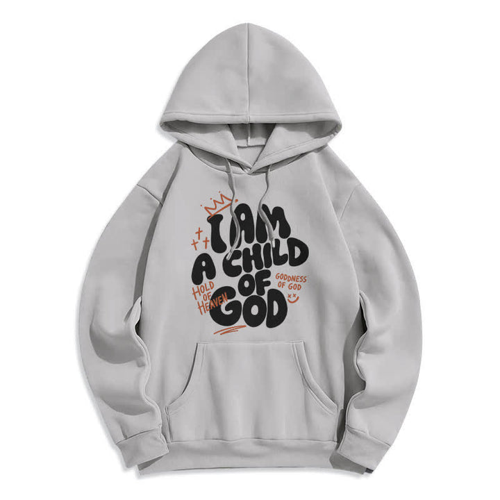 Christianartworkshop Child Of God Graffiti Oversized Fleecegefütterter Pullover Hoodie - Grau - 2XL - image 6