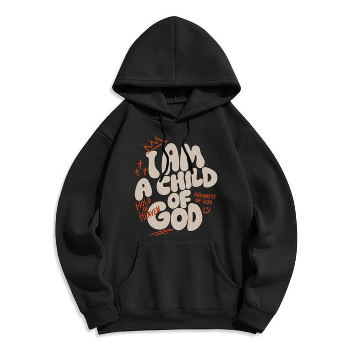Christianartworkshop Child Of God Graffiti Oversized Fleecegefütterter Pullover Hoodie - Schwarz - 2XL - image 5