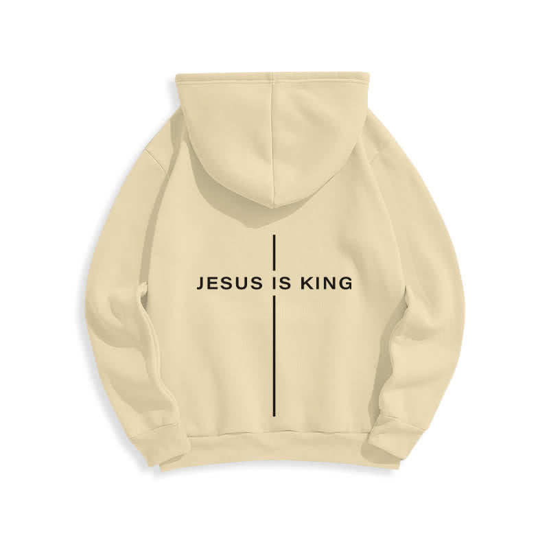Christianartworkshop Jesus Is King Streetwear Fleecegefütterter Pullover-Hoodie - image 7