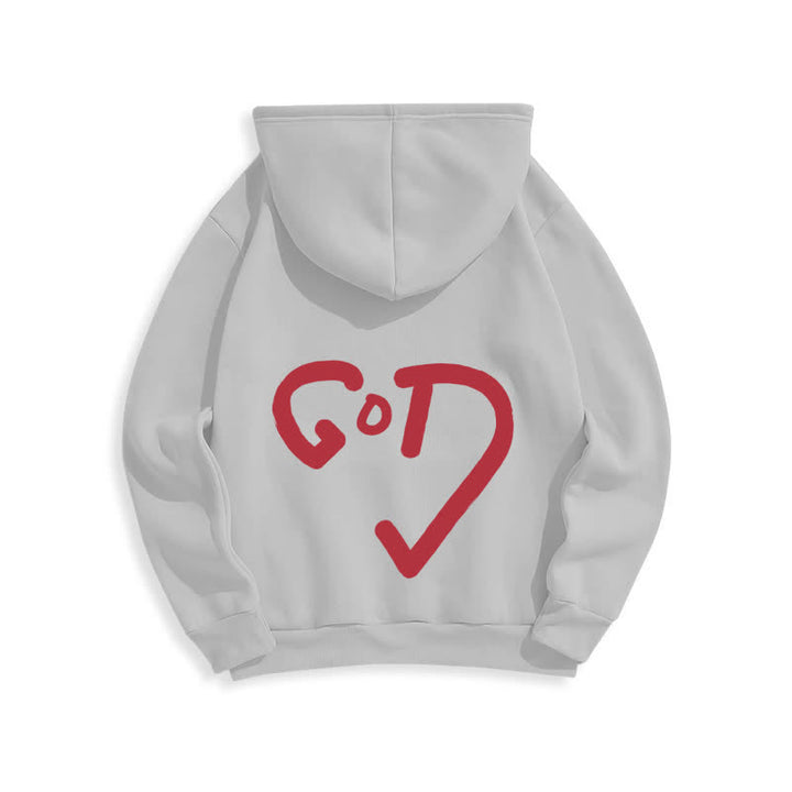 Christianartworkshop Kapuzenpullover mit Graffiti-Motiv und Fleece-Futter, Aufdruck „Glaube, Rotes Kreuz“, gefüttert - image 7