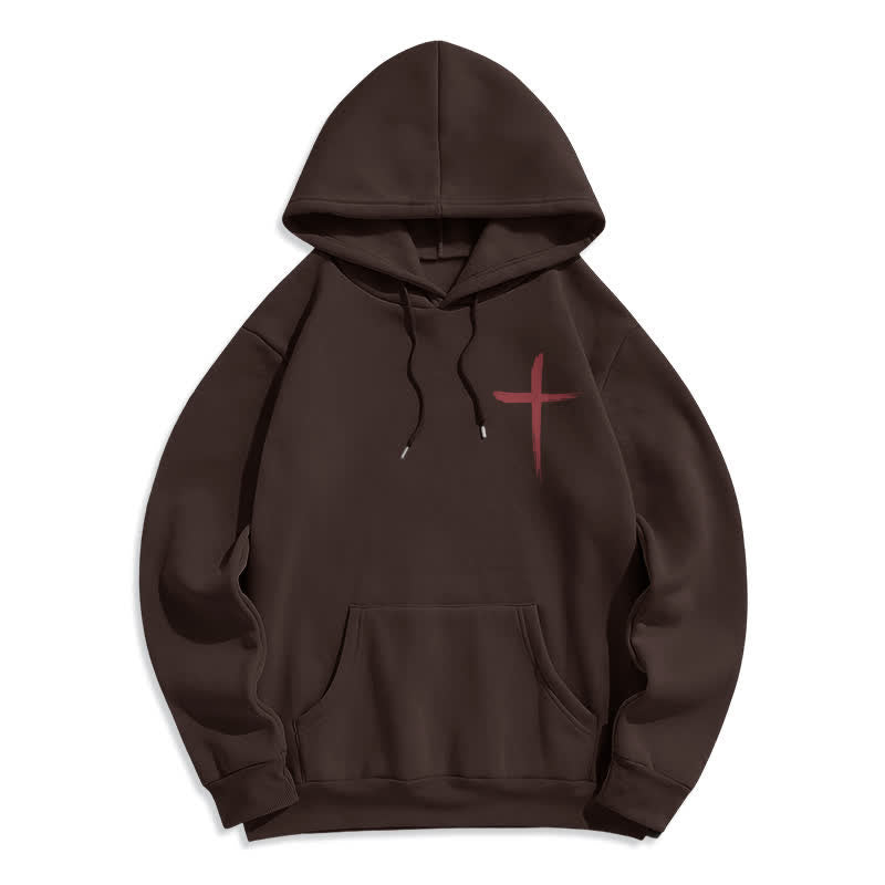 Christianartworkshop Kapuzenpullover mit Graffiti-Motiv und Fleece-Futter, Aufdruck „Glaube, Rotes Kreuz“, gefüttert - image 11