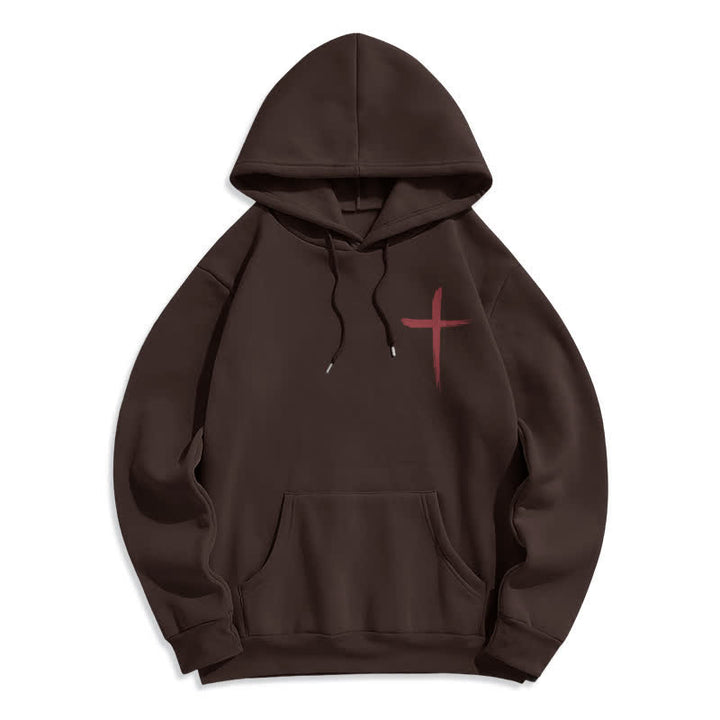 Christianartworkshop Kapuzenpullover mit Graffiti-Motiv und Fleece-Futter, Aufdruck „Glaube, Rotes Kreuz“, gefüttert - image 11