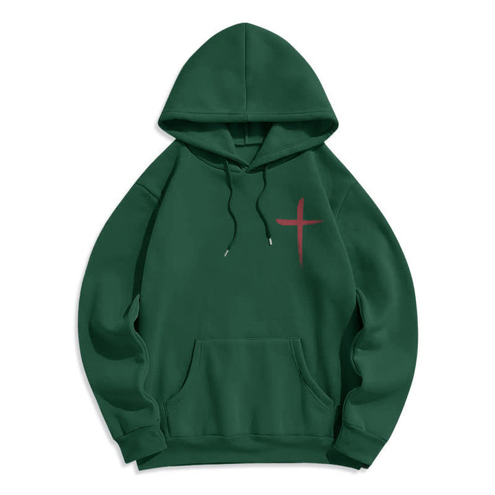 Christianartworkshop Kapuzenpullover mit Graffiti-Motiv und Fleece-Futter, Aufdruck „Glaube, Rotes Kreuz“, gefüttert - image 23