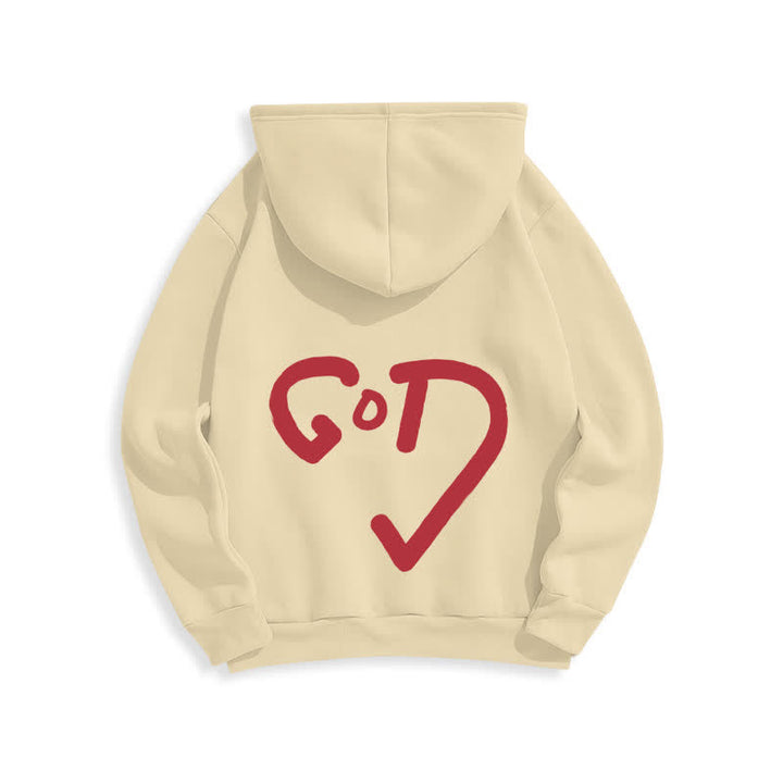 Christianartworkshop Kapuzenpullover mit Graffiti-Motiv und Fleece-Futter, Aufdruck „Glaube, Rotes Kreuz“, gefüttert - image 13