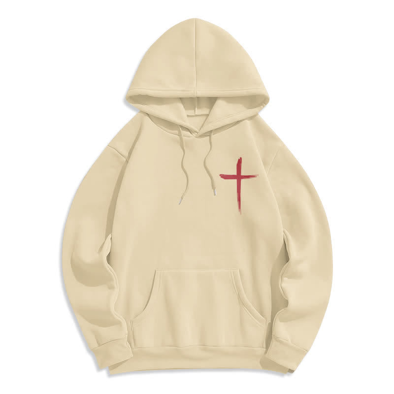 Christianartworkshop Kapuzenpullover mit Graffiti-Motiv und Fleece-Futter, Aufdruck „Glaube, Rotes Kreuz“, gefüttert - image 14
