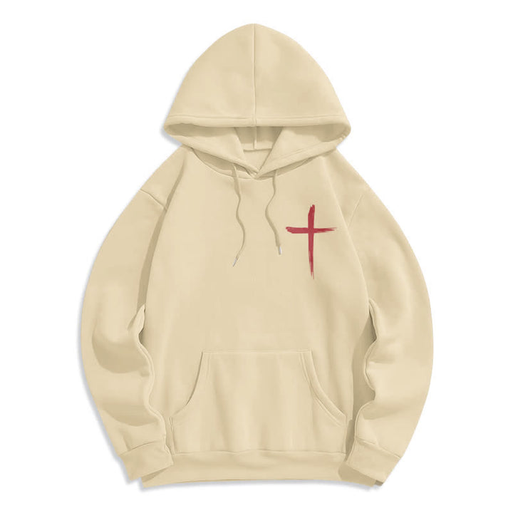 Christianartworkshop Kapuzenpullover mit Graffiti-Motiv und Fleece-Futter, Aufdruck „Glaube, Rotes Kreuz“, gefüttert - image 14