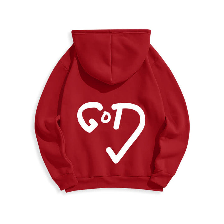Christianartworkshop Kapuzenpullover mit Graffiti-Motiv und Fleece-Futter, Aufdruck „Glaube, Rotes Kreuz“, gefüttert - image 16