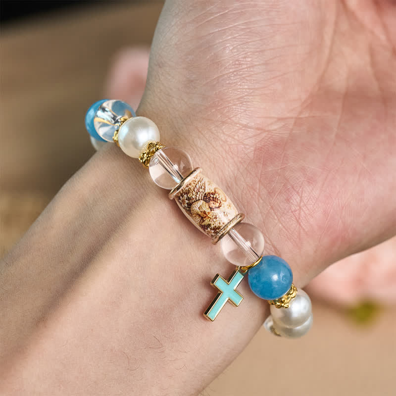Christianartworkshop Armband mit Anhängern aus einer Legierung und einem Heiligen-Ikonen-Motiv: Träger erhebender heiliger Gelassenheit - image 17