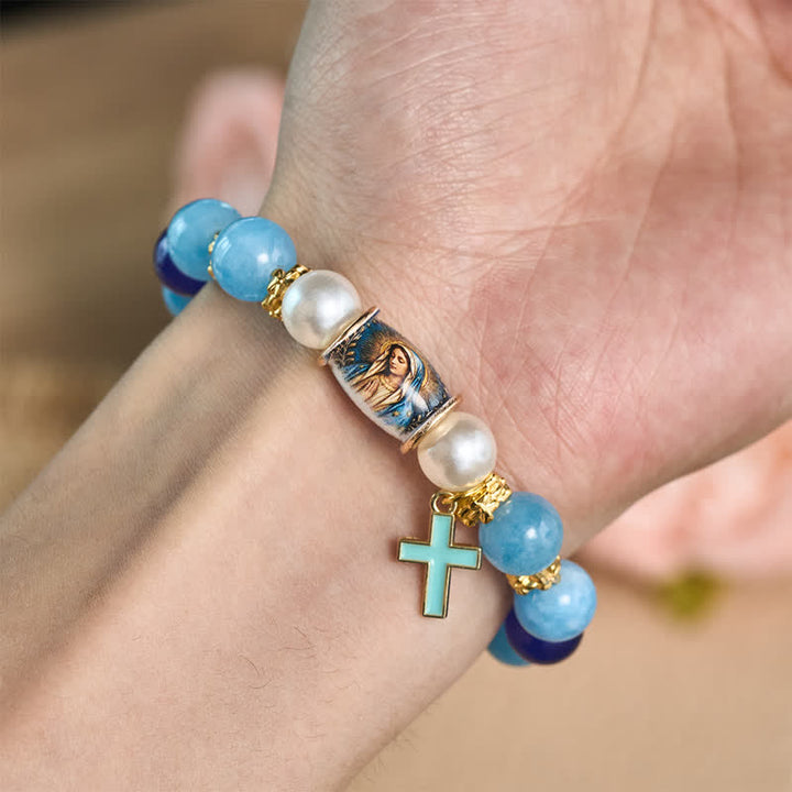 Christianartworkshop Armband mit Anhängern aus einer Legierung und einem Heiligen-Ikonen-Motiv: Träger erhebender heiliger Gelassenheit - image 7