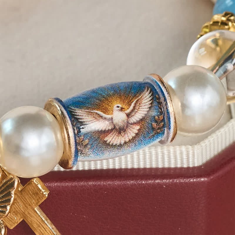 Christianartworkshop Armband mit Anhängern aus einer Legierung und einem Heiligen-Ikonen-Motiv: Träger erhebender heiliger Gelassenheit - image 14